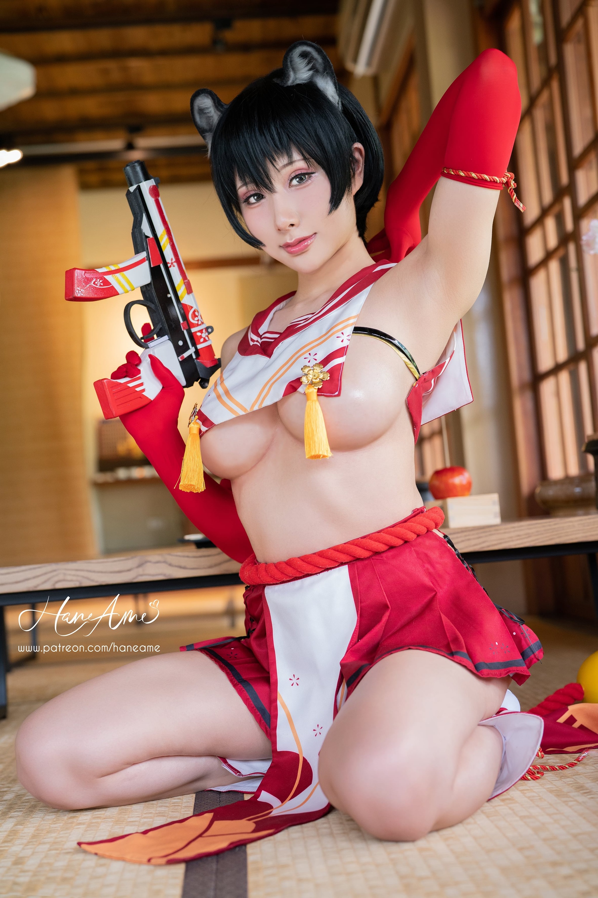 图片[1]-雨波_HaneAme – NO.145 Tsubaki Bluearc[38P]-XikXak